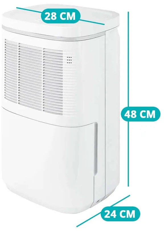 Odvlhčovač vzduchu s LED displejom a nádržom kapacity 2,2 litrov