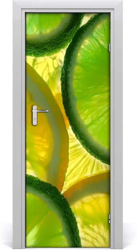 Fototapeta na dveře samolepící Limetka a citron
