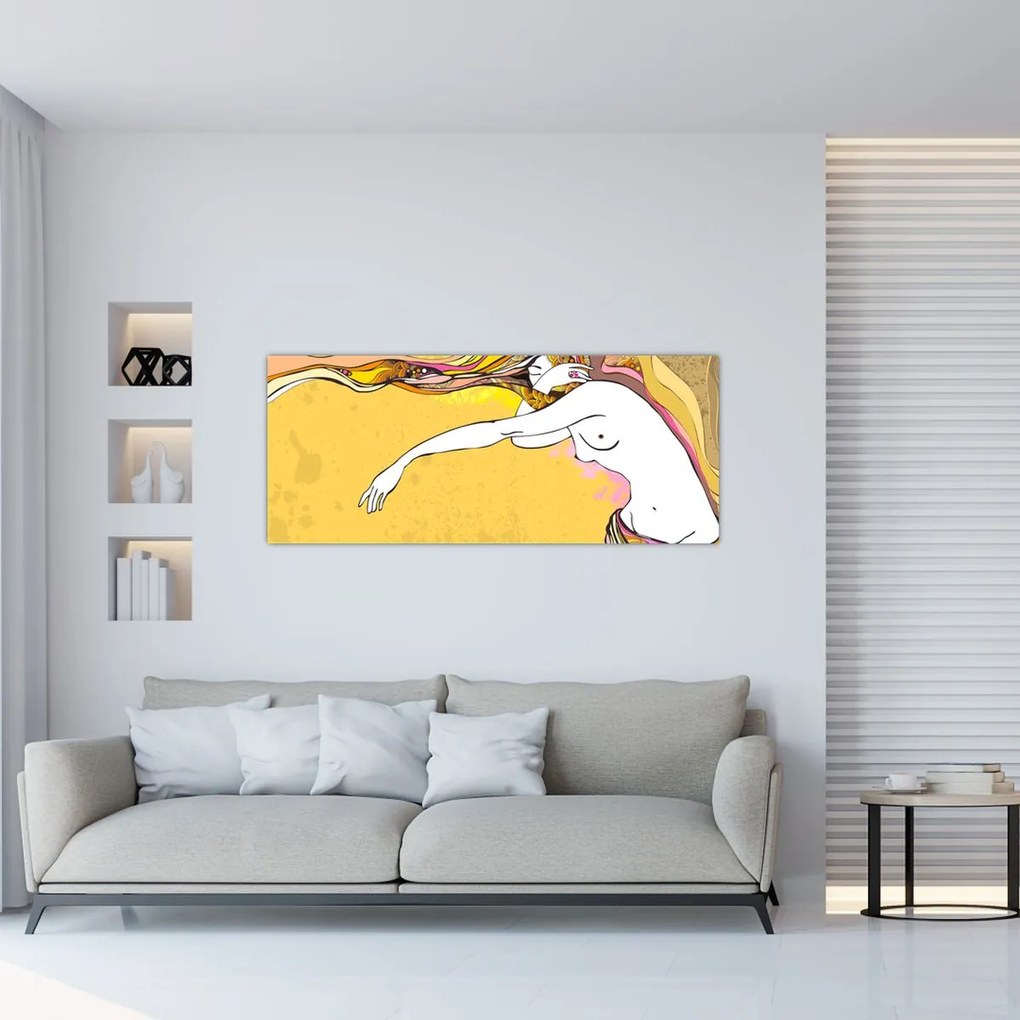 Obraz - Dievča (120x50 cm)