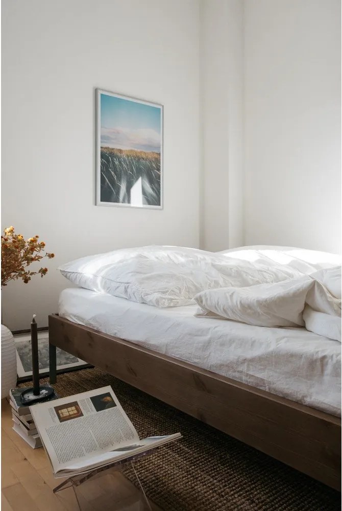 Hnedá dvojlôžková posteľ z borovicového dreva s roštom 160x200 cm Core – Karup Design