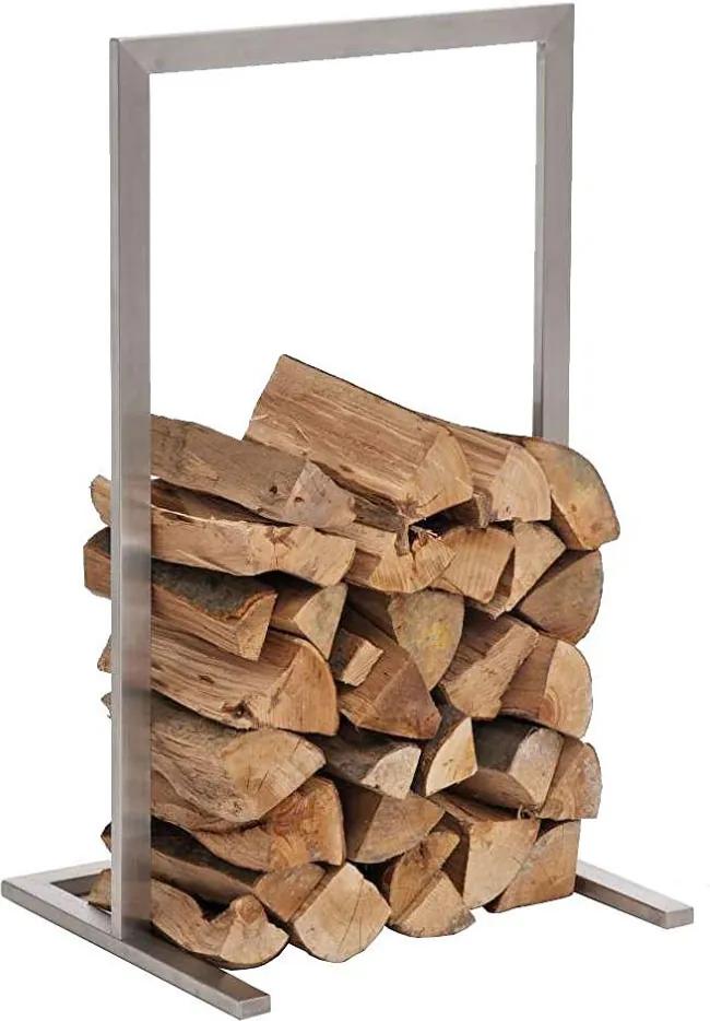 Stojan na palivové drevo Sidone 40x150, nerez