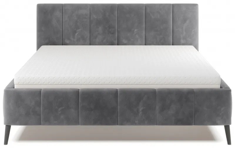 Hector Čalouněná postel Riva 160x200 cm šedá