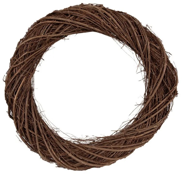 Prírodné hnedé prútené srdce Woodly S - 30*3*30 cm