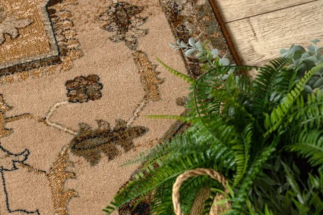 Koberec OMEGA ABBAS kamel béžový / hnedý