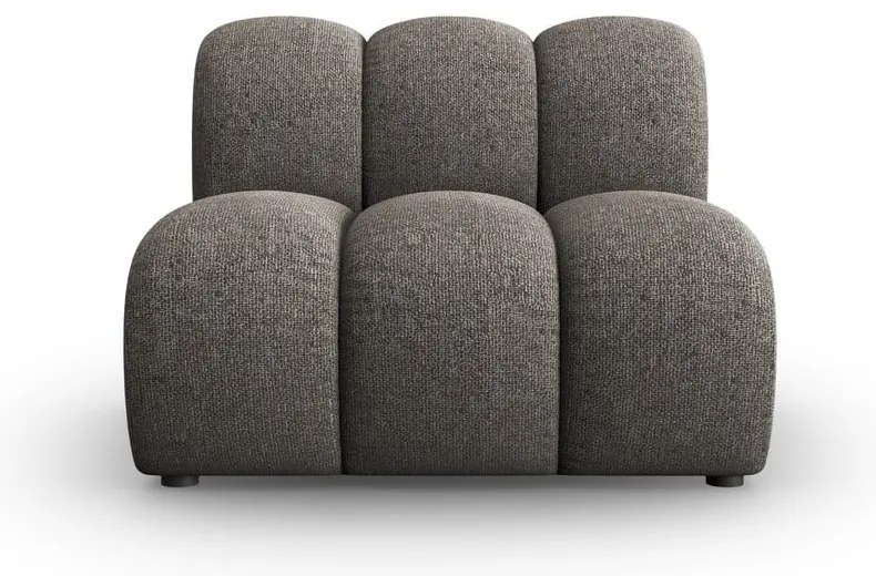 Tmavosivý modul pohovky (stredový diel) Lupine – Micadoni Home