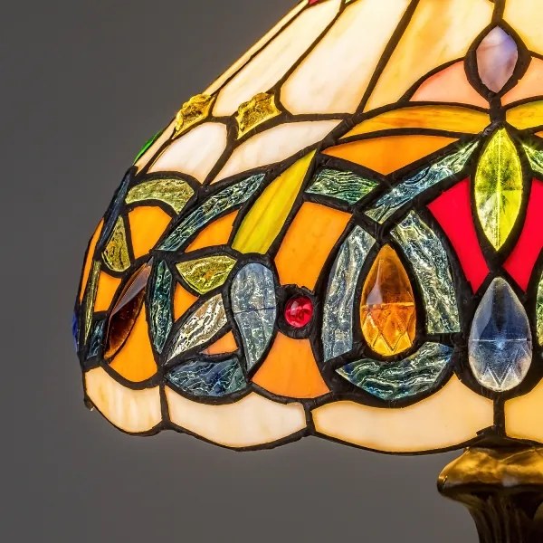 Brilagi - Tiffany vitrážná stolná lampa LUISA 1xE27/40W/230V