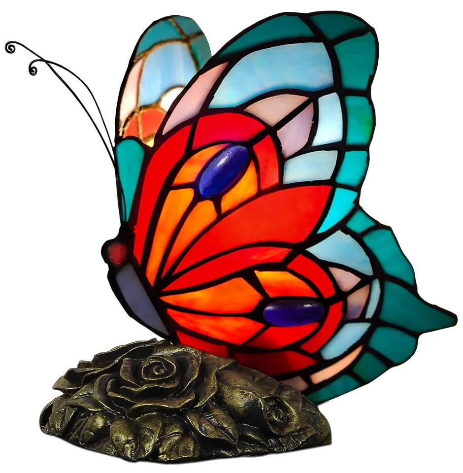 Lampa tiffany 21*21*15 MOTÝĽ