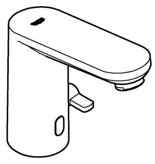 GROHE 36366002 - Elektronická umývadlová batéria GET E, lesklý chróm