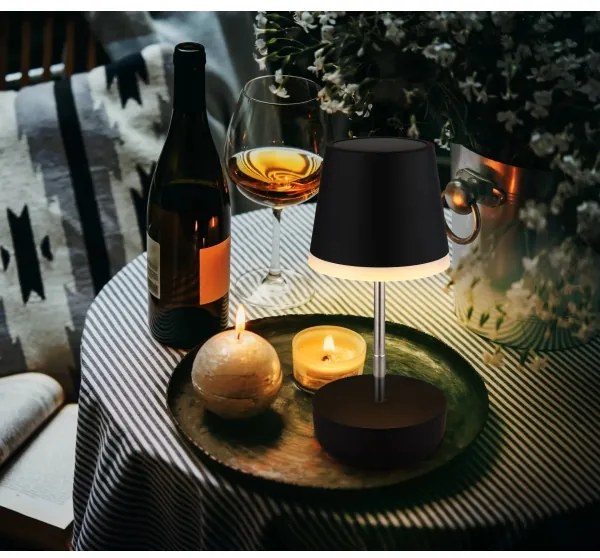 Globo 36638S - LED Solárna lampa 10xLED/0,06W/3V IP44 čierna