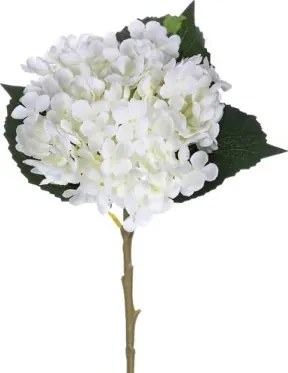 Umelá kvetina Hortenzia 50 cm, biela%