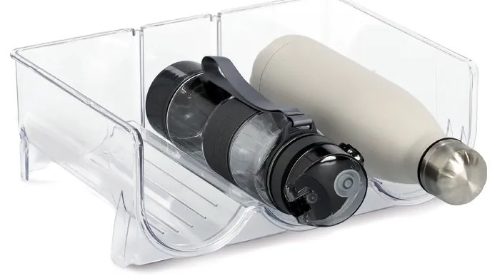 Zeller Present Stojan na 3 fľaše, stohovateľný, transparentný COMPACTA