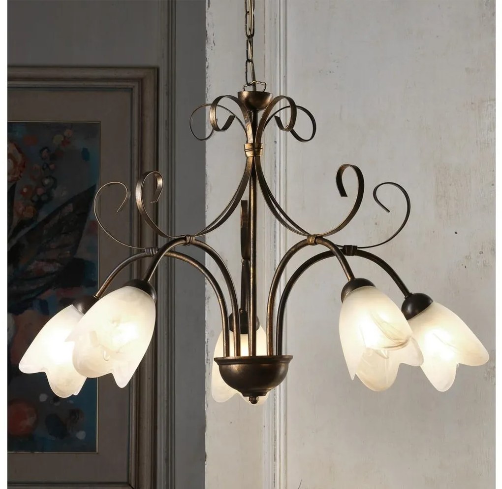 ONLI - Luster na reťazi ODINO 5xE14/6W/230V