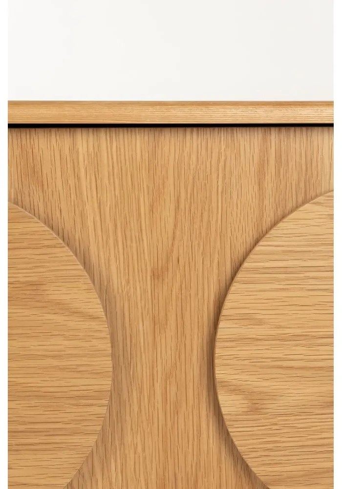 Nízka komoda v dekore duba v prírodnej farbe 120x58 cm Groove - Zuiver