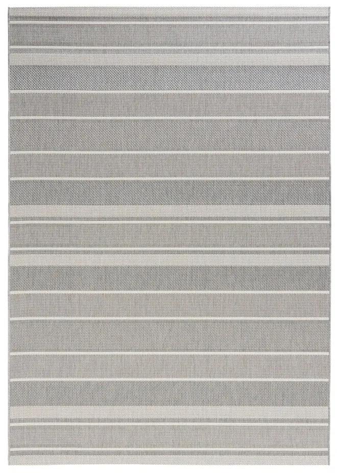 Sivý vonkajší koberec NORTHRUGS Strap, 80 x 150 cm