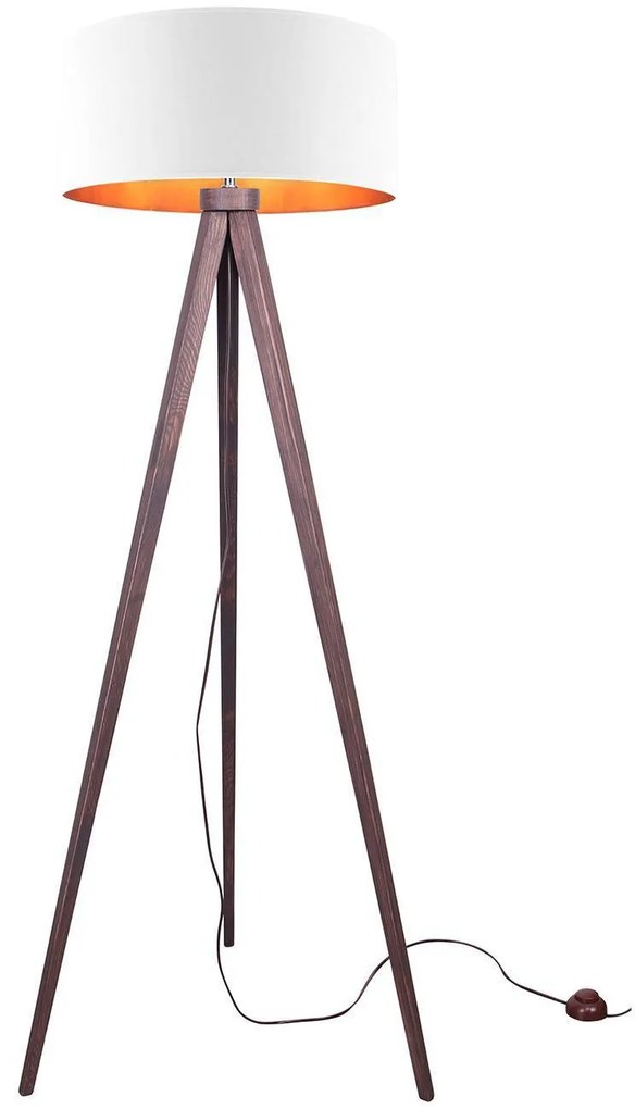 Podlahová lampa SHADE, 1x textilné tienidlo (výber zo 4 farieb), (výber z 5 farieb konštrukcie), (fi 44cm), G
