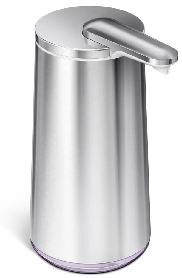 Sivý automatický oceľový dávkovač mydla 266 ml - simplehuman