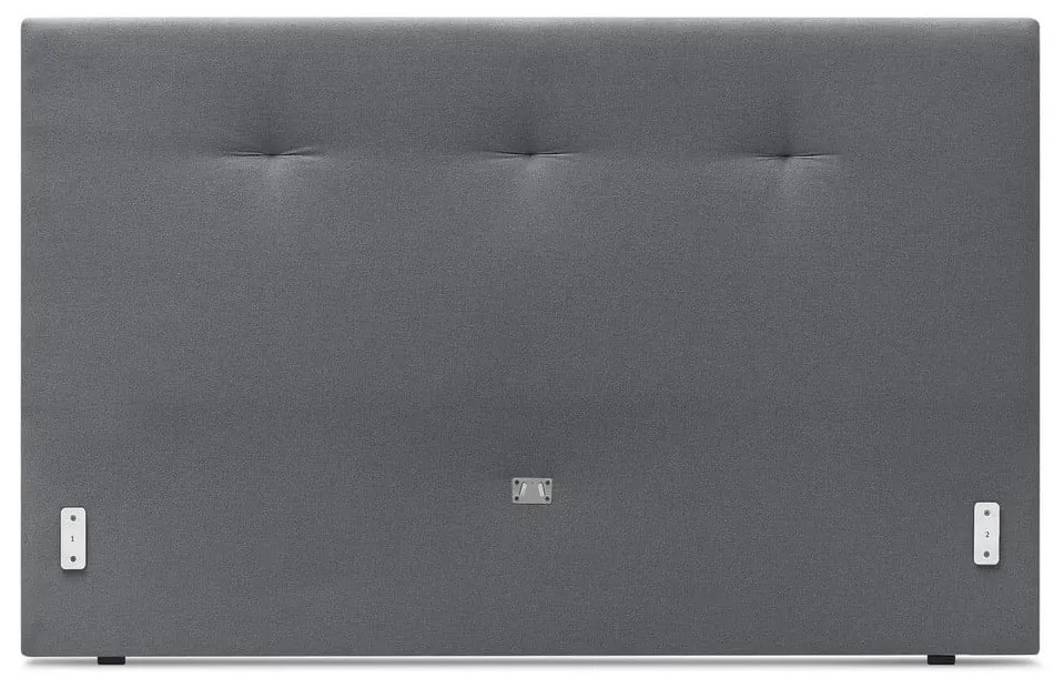 Tmavosivá čalúnená dvojlôžková posteľ s roštom 180x200 cm Tory - Bobochic Paris