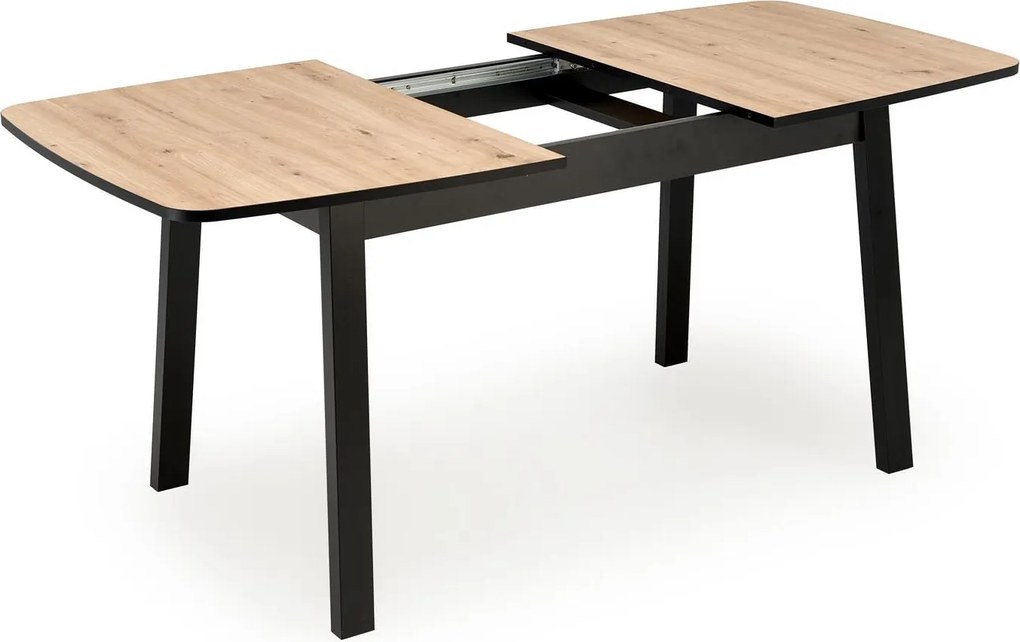 Rozkladací jedálenský stôl Barril 130/170 cm dub artisan/čierny