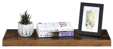 Nástenná polica SHELFY hnedá