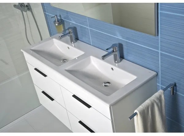 JIKA H4537621763001 - Kúpeľňová skrinka s umývadlom CUBE 80 cm biela