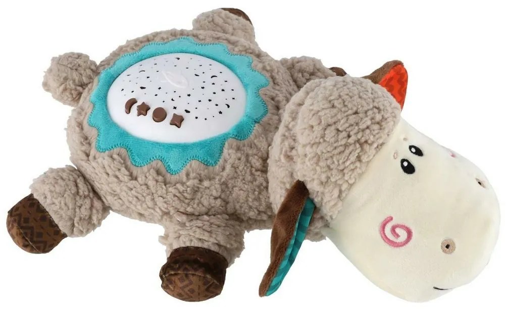 Teddies Ovečka uspávačka/usínačik s projektorom, 35 x 22 cm