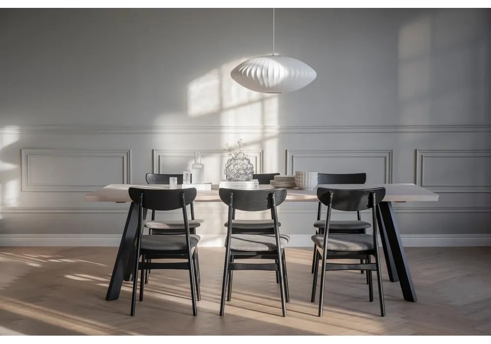 Čierne jedálenské stoličky v súprave 2 ks Rodham - Rowico