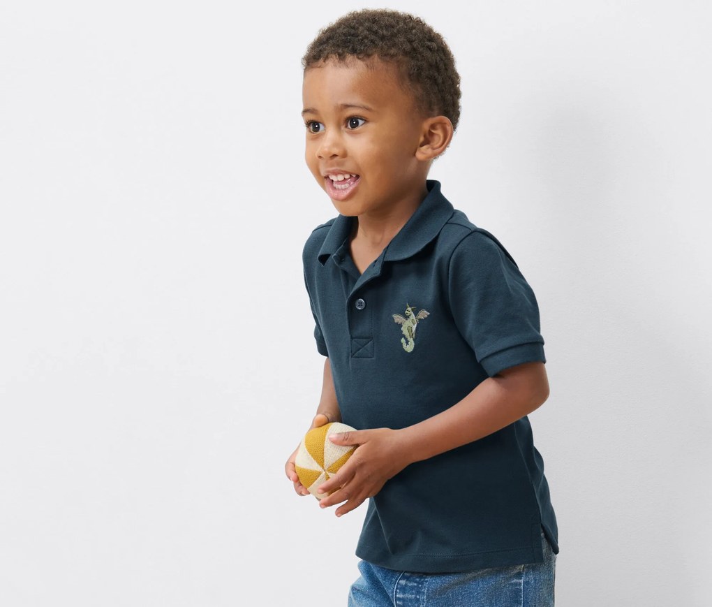 Detské polokošele z bavlneného piké, 2 ks