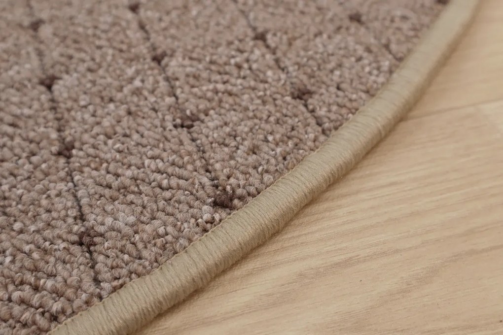 Condor Carpets 400x400 (průměr) kruh cm Kusový koberec Udinese béžový new kruh, béžová, chodba / predsieň