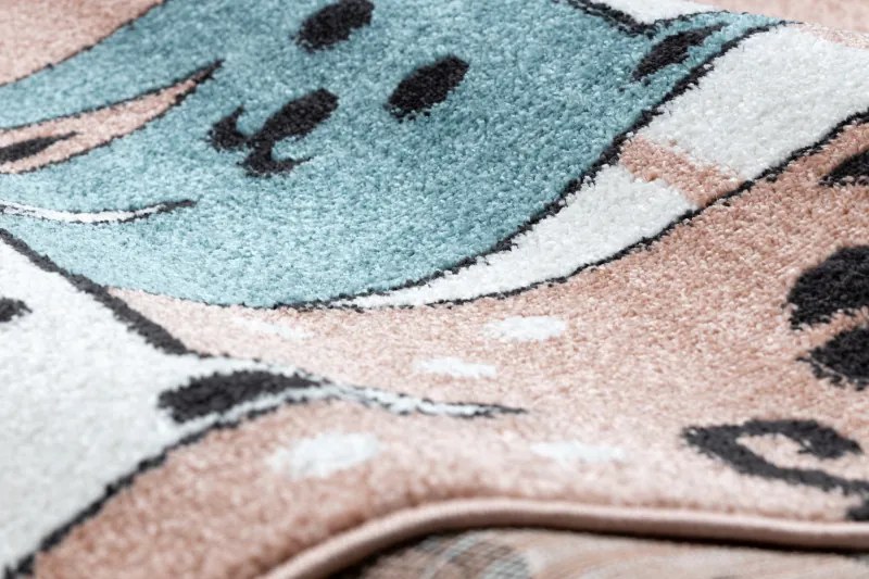Dywany Łuszczów Detský kusový koberec Fun Gatti Cats pink - 200x290 cm