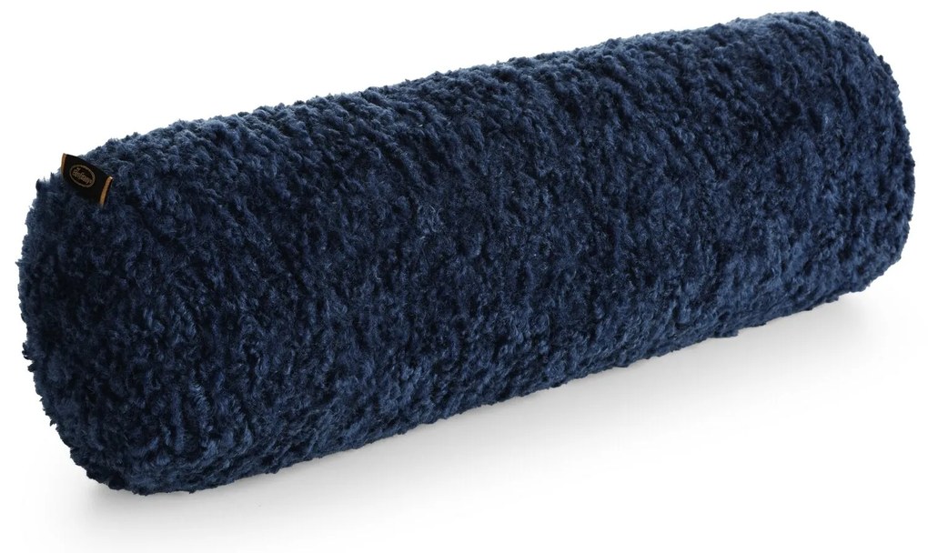 DEKORAČNÝ VANKÚŠ BUKLA10 45X15 CM TMAVOMODRÁ