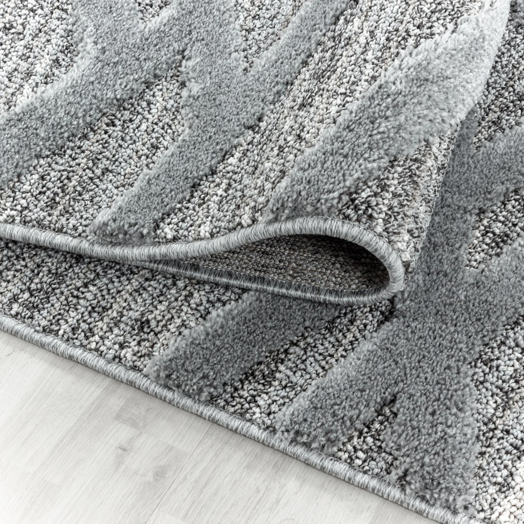 Ayyildiz Kusový koberec PISA 4706, Okrúhly, Sivá Rozmer koberca: 120 cm KRUH