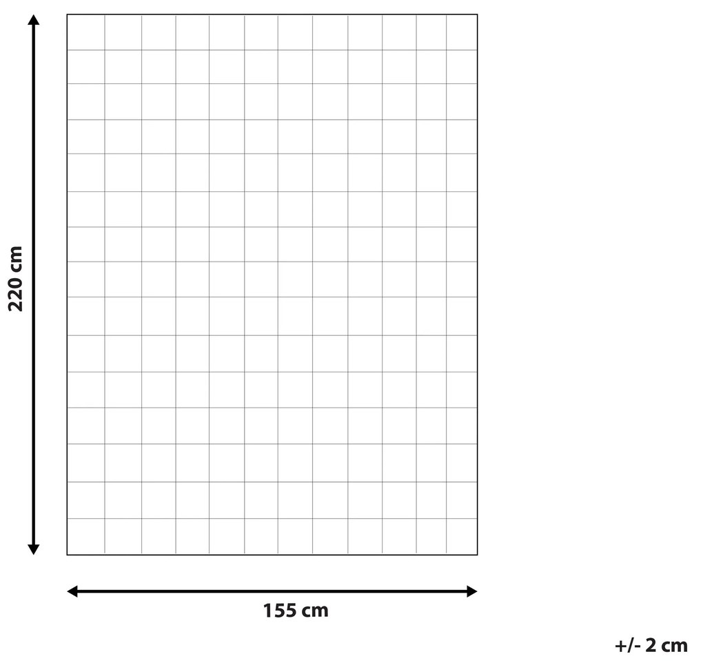 Perina polyester / bavlna 155 x 220 cm KORAB Beliani