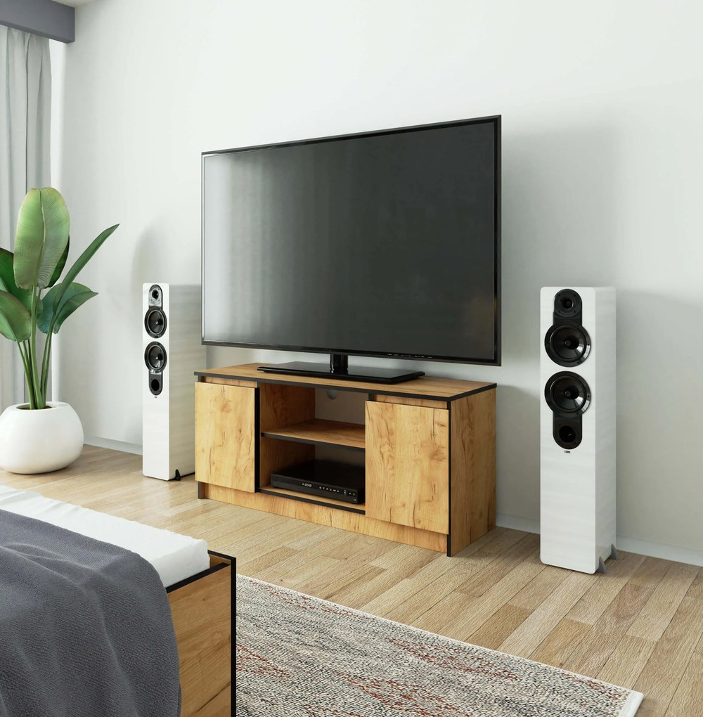 TV stolík Kapono (dub craft). Akcia -19%. Vlastná spoľahlivá doprava až k Vám domov. 1071211