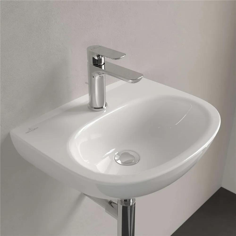 VILLEROY &amp; BOCH O.novo závesné umývadielko s otvorom, bez prepadu, 450 x 360 mm, biela alpská, 43404601