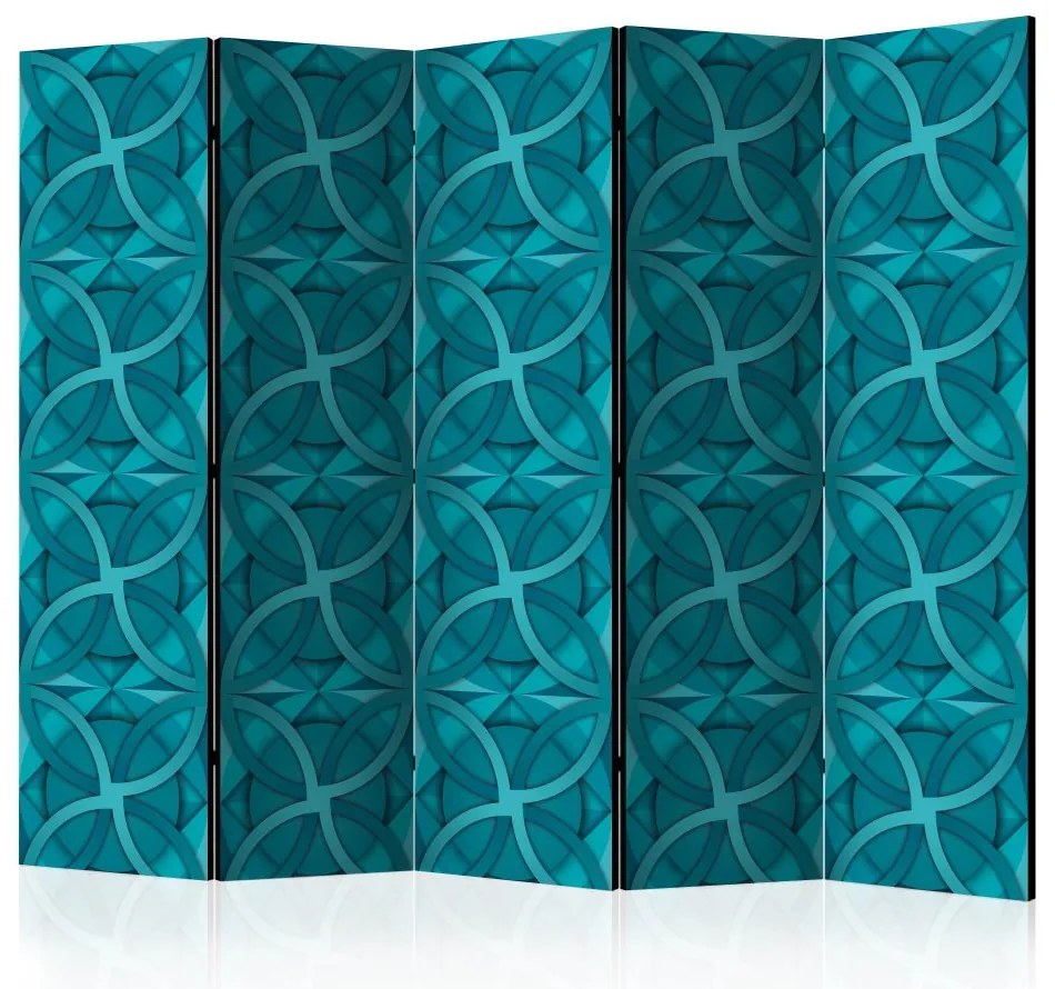 Artgeist Paraván - Geometric Turquoise II [Room Dividers]