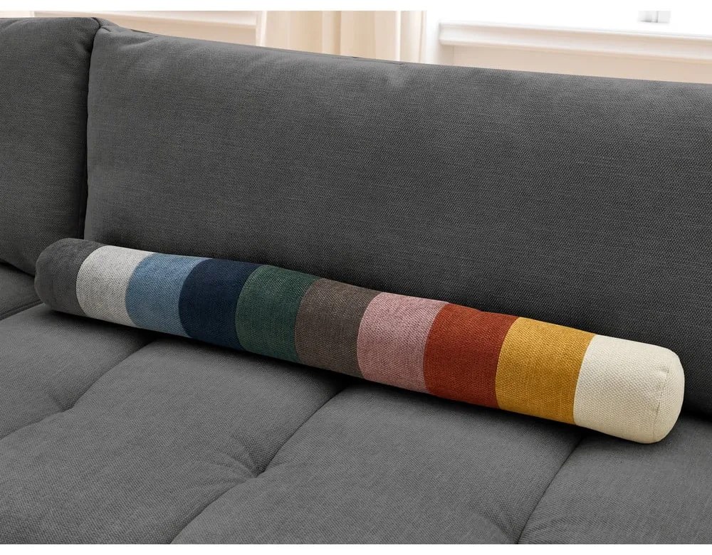 Tmavosivá rozkladacia/s úložným priestorom rohová pohovka (ľavý roh/do L) Fuji – Bobochic Paris