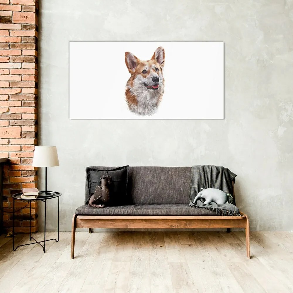 Skleneny obraz Abstraktné zvieracie pes