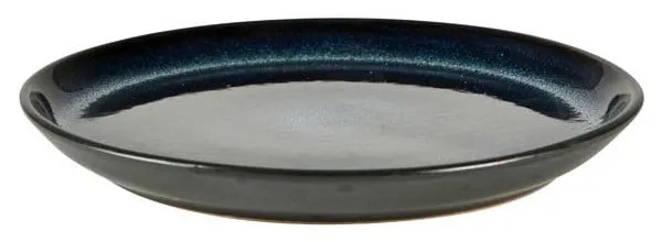 Čierny/modrý dezertný kameninový tanier ø 17 cm Mensa – Bitz