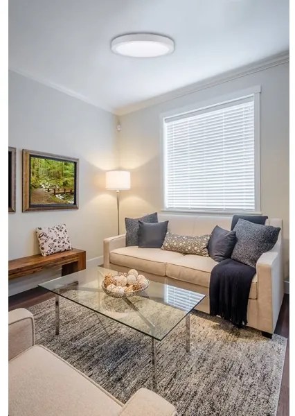 LED Stropné svietidlo FENIX LED/32W/230V 3800K pr. 40 cm snehovo biela