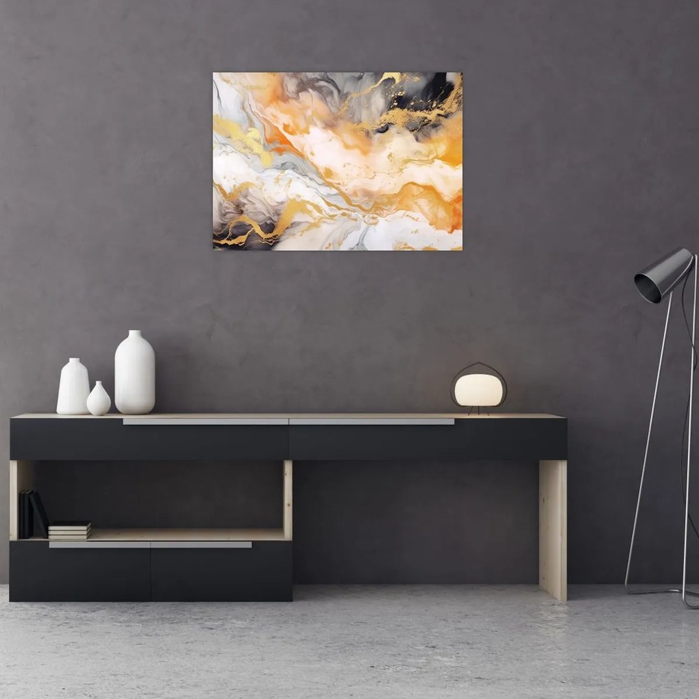 Sklenený obraz - Mramorované pozadie (70x50 cm)