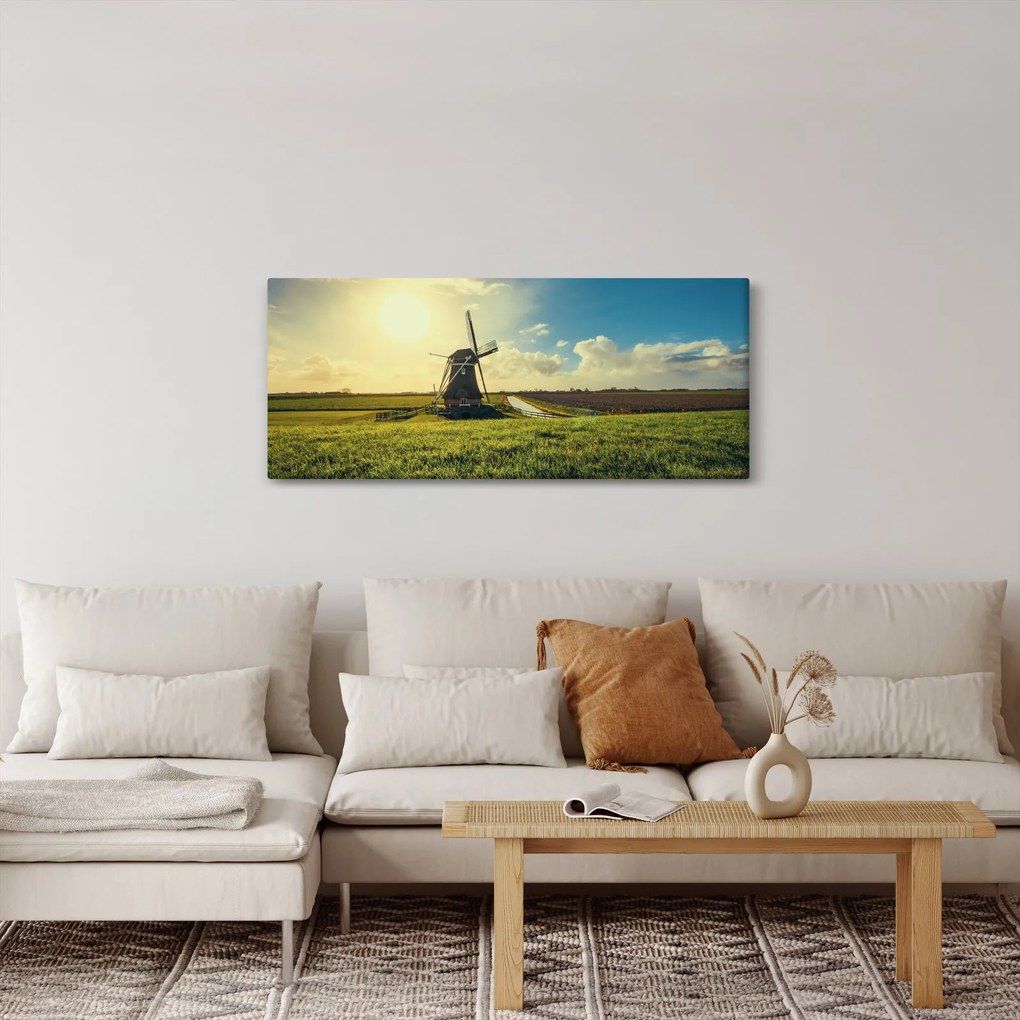Obraz - Veterný mlyn (120x50 cm)
