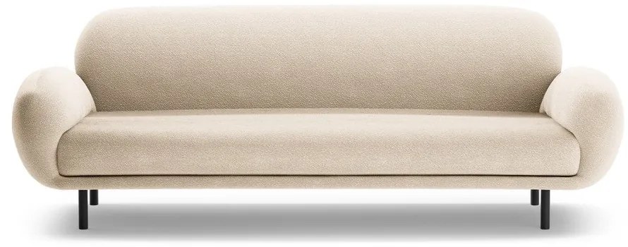 Béžová pohovka z textílie buklé 208 cm Poppy – Micadoni