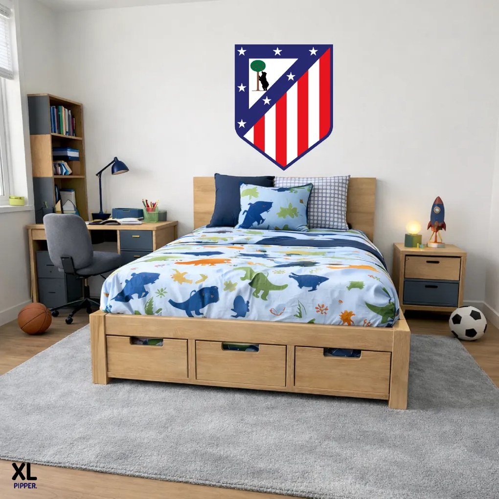 Logo Atlético Madrid - textilná nálepka na stenu Veľkosť: 60 cm