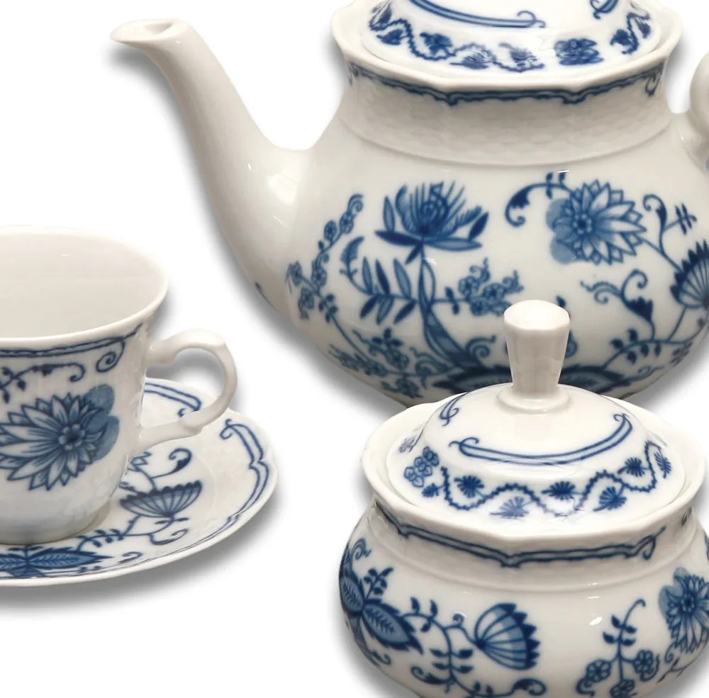 Thun čajová súprava Cibulák pre 6 osôb  17-dielná