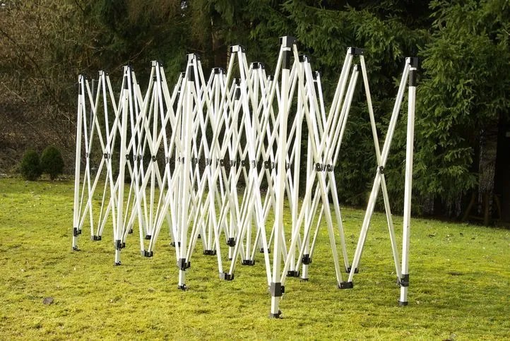 Garthen 401 Záhradný skladací stan - modrý, 3 x 9 m