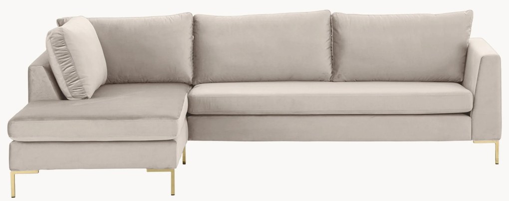 Zamatová rohová pohovka Luna