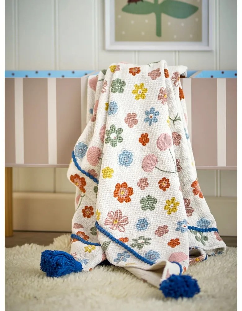 Detská deka z recyklovanej bavlny 130x160 cm Cherry – Bloomingville Mini