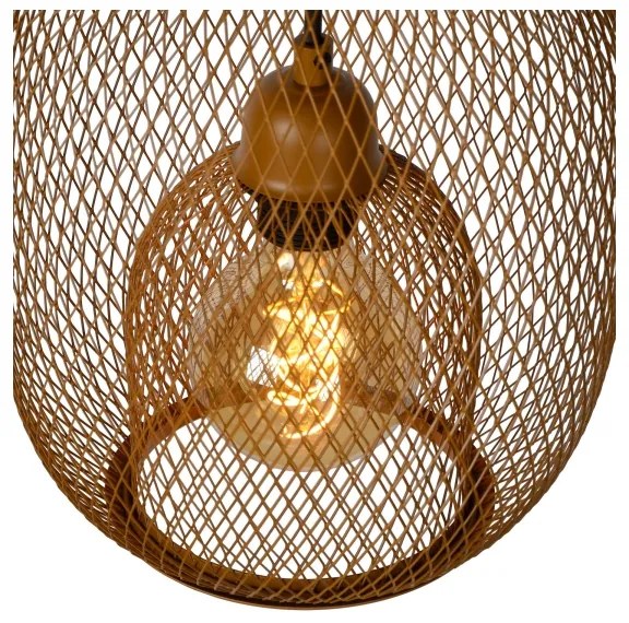 Lucide 78396/01/43 - Luster na lanku JERREL 1xE27/40W/230V hnedá