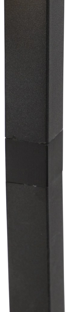 Inteligentná stojaca lampa čierna 3-svetlá vrátane Wifi G95 - Big Cage