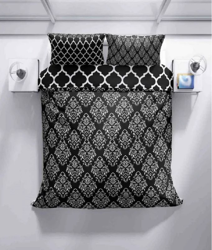 ECOMATRACE Bavlnené obliečky Castle čierne